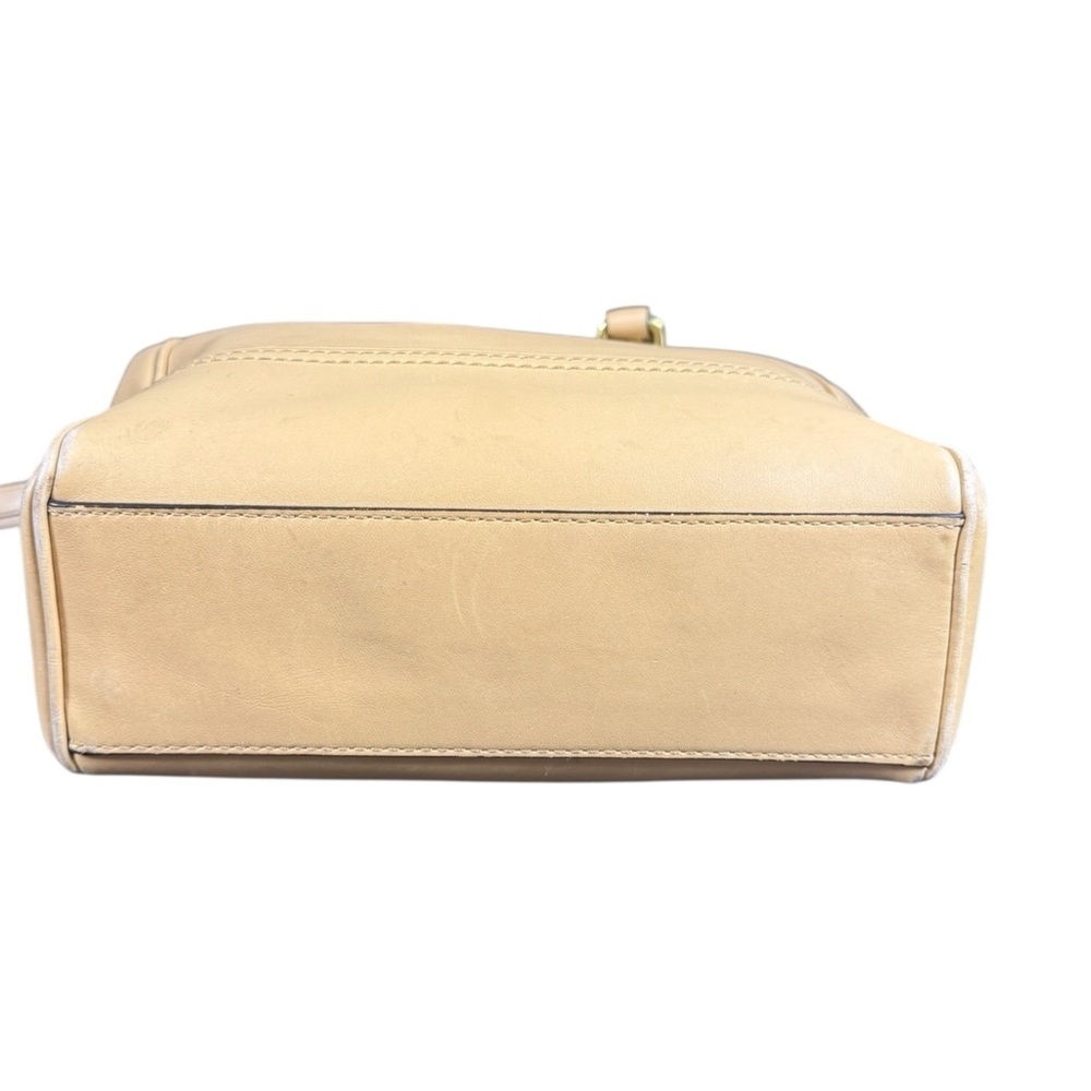 EUC Coach 2way Legacy Mini Tote Crossbody Beige Tan Leather Bag - Picture 8 of 16